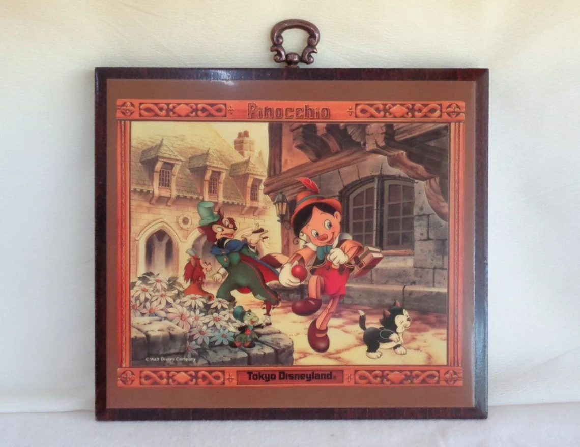 รูปภาพไม้ "Pinocchio" Tokyo Disneyland #S32