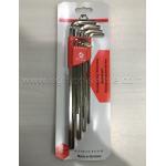 ชุดกุญแจแอลหกเหลี่ยมสีขาวยาว ขนาด 1.5-10 มิล 9 ตัวชุด ยี่ห้อ HAFU