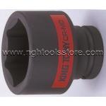 ลูกบ็อกลมสั้น รู1" 6เหลี่ยม 8535S KING TONY