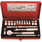 ชุดลูกบ๊อก ขนาด 1/4 18ตัวชุด รุ่น 2518SR KING TONY