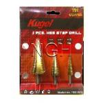 ดอกสว่านเจดีย์ 3 ตัวชุด รุ่นประหยัด KUGEL