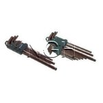 หกเหลี่ยมยาวหัวบอล 9 ตัวชุด 1.5-10 มิล (ยาวพิเศษ) AMPRO