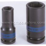 ลูกบ็อกลมยาว บาง รู3/4 6เหลี่ยม 6835M KING TONY