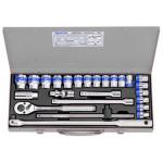 ชุดลูกบ๊อก ขนาด 1/2 25ตัวชุด รุ่น 4226MR01,4226SR01 KINGTONY