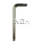 TORX เยอรมันสั้น สีขาว ชุบนิเกิล HAFU