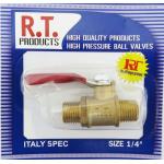 ก๊อกมินิบอลวาล์ว R.T. ขนาด 1/4 (กล่องละ 30 ตัว)