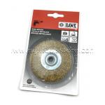 แปรงลวดกลมบางสีทองแผงโชว์ ยี่ห้อ HAWK