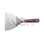 เกรียงโป๊วสีสเตนเลส ด้ามไม้แดง KING EAGLE