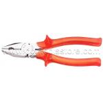 คีมปากจิ้งจก ด้ามหนา ชุบ ET-508-8" KEIBA