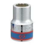 ลูกบ็อก สั้น สีขาว รู3/4 สิบสองเหลี่ยม KING TONY