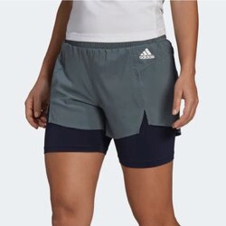 กางเกงวิ่ง Adidas PrimeBlue 2in1 Running Shorts Women (L)