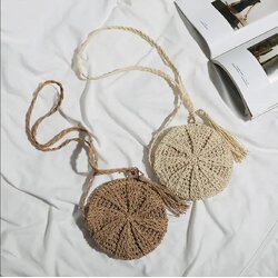 กระเป๋าสะพาย ทรงกลม แฟชั่นเกาหลี 🤎🤍