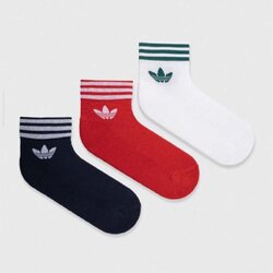 ถุงเท้า Adidas Originals Trefoil Ankle Socks (L) #แพค3คู่