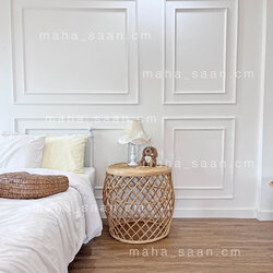 โต๊ะหวาย ทรงกลม โต๊ะใหญ่ ตัวโปร่ง โต๊ะมินิมอล แต่งคาเฟ่ แต่งโรงแรม เฟอร์นิเจอร์หวาย 🥨