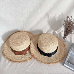 หมวกสาน หมวกวินเทจ หมวกปานามา หมวกไปทะเล หมวกแต่งโบว์ 👒