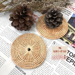 รองเเก้วหวาย ที่รองเเก้ว รองเเก้วกลม พร๊อพถ่ายรูป (4นิ้ว)