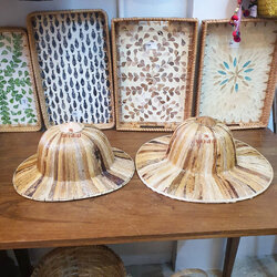 หมวกสาน กุบสาน หมวกสงกรานต์ หมวกกาบกล้วย หมวกชาวนา หมวกสามล้อ🌤