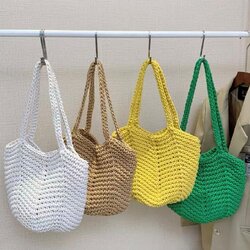 กระเป๋าถัก กระเป๋าสี กระเป๋าแฟชั่น กระเป๋าสะพายข้าง กระเป๋าคาเฟ่ 👝