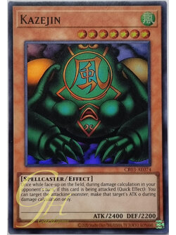 Yugioh [CR03-AE074] Kazejin (Super Rare)