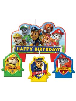 เทียนวันเกิด Paw Patrol / เทียนวันเกิดลายน้องหมา