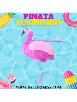 พินาต้า ฟลามิงโก้ / Pinata Flamingo พร้อมไม้ตี (ไม่มีขนม)
