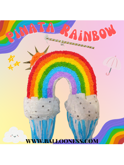 พินาต้า สายรุ้ง / Pinata Rainbow พร้อมไม้ตี (ไม่มีขนม)