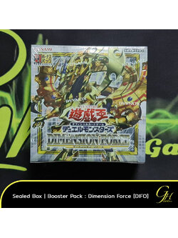 Yugioh [DIFO-01BOX] Yu-Gi-Oh's Booster Pack「Dimension Force」แบบ 1 กล่อง (มีซอง+1)