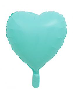 ลูกโป่งฟอยหัวใจ ขนาด18 นิ้วสีฟ้าพาสเทล