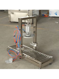 🌈 15787 เครื่องกดปิดฝาถังสี เครื่องปิดฝาถังพลาสติก เครื่องปิดฝาถังปุ๋ย ขนาด 10L-25L รุ่น ZRYG-1