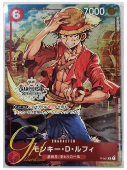 One Piece Card Game [P-001] Monkey.D.Luffy (Promo PA - Asia Championship 2022)