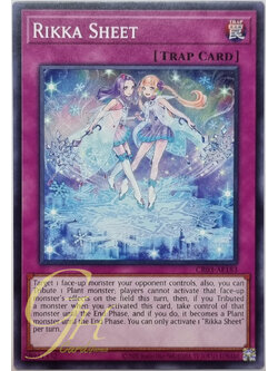 Yugioh [CR03-AE183] Rikka Sheet (Common)