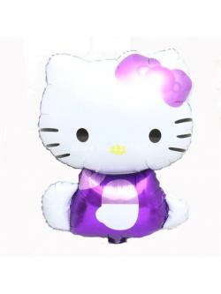 ลูกโป่งฟอยล์คิตตี้สีม่วง