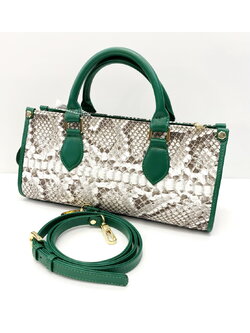 กระเป๋าถือหนังงูหลามแท้ มีสายสะพาย