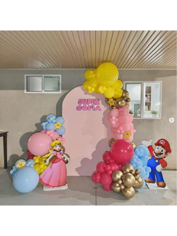 เซทลูกโป่ง ขนาด 36นิ้ว 1ใบ + ช่อลูกโป่ง 7ลูก 2ช่อ โทนสีชมพู