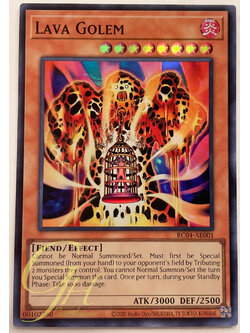 Yugioh [RC04-AE001] Lava Golem (Super Rare)