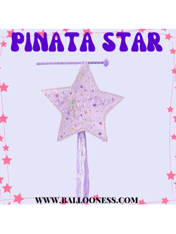 พินาต้า ดาว / Pinata Star พร้อมไม้ตี (ไม่มีขนม)