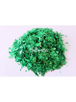 กระดาษฟอยสีเขียวตัดละเอียด กระดาษโปรยติดลูกโป่ง กระดาษโปรยงานแต่งงาน (กลิตเตอร์ฺใส่ในลูกโป่ง กากเพชรลูกโป่ง) 100 กรัม