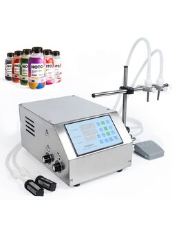 16540 2หัว เครื่องบรรจุของเหลว ตั้งค่าได้ตั้งแต่ 30-4000ml ZS-DPYT2P