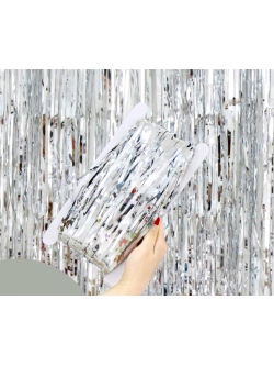 ม่านวิ้งสีเงิน ขนาด1*2 M