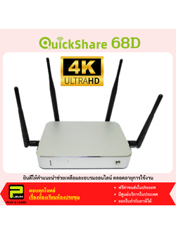 Quickshare 68D 4K Wireless Presentation Receiver (ตกรุ่น)