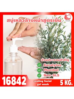 🍒16842 ชุดทำ สบู่เหลวอาบน้ำ ล้างมือ ล้างหน้า (ใส) NON-SLS -5kg ใส่น้ำมันยูคาลิปตัส และ สารเพิ่มความเย็น