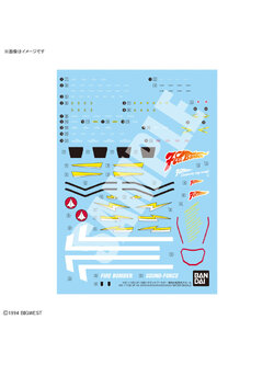 HG 1/100 VF-19 CUSTOM FIRE VALKYRIE WITH SOUND BOOSTER WATER DECALS