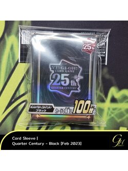 Yugioh [SLV2023-0201] Card Sleeve ลาย Quarter Century - Black