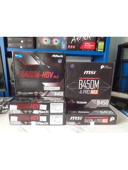 (* มือ 1) MAINBOARD AM4 B450M