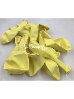 ลูกโป่ง 12 นิ้วสีเหลืองพาสเทล (1แพคต่อ 100 ลูก)