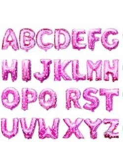 ฟอยตัวอักษรขนาด 14 นิ้ว สีชมพู เลือกในช่องหมายเหต ตัวอักษร