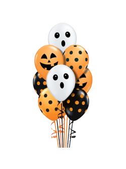 ช่อลูกโป่งฮาโลวีน 10ลูก / Halloween Balloon Bouquet