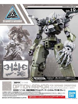 30MM Option Armor for Defense Operations [for Cielnova/Gray] (Plastic model)