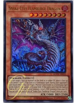 Yugioh [AGOV-AE010] Snake-Eyes Flamberge Dragon (Ultra Rare)