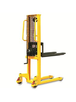 🌈รถเข็น รถลาก รถยกพาเรท Hand Stacker รอกมือหมุน รุ่น MF